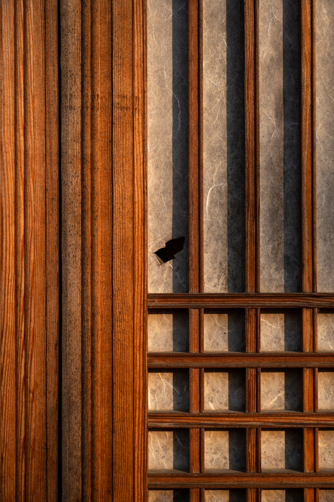 Korean wall close-up
