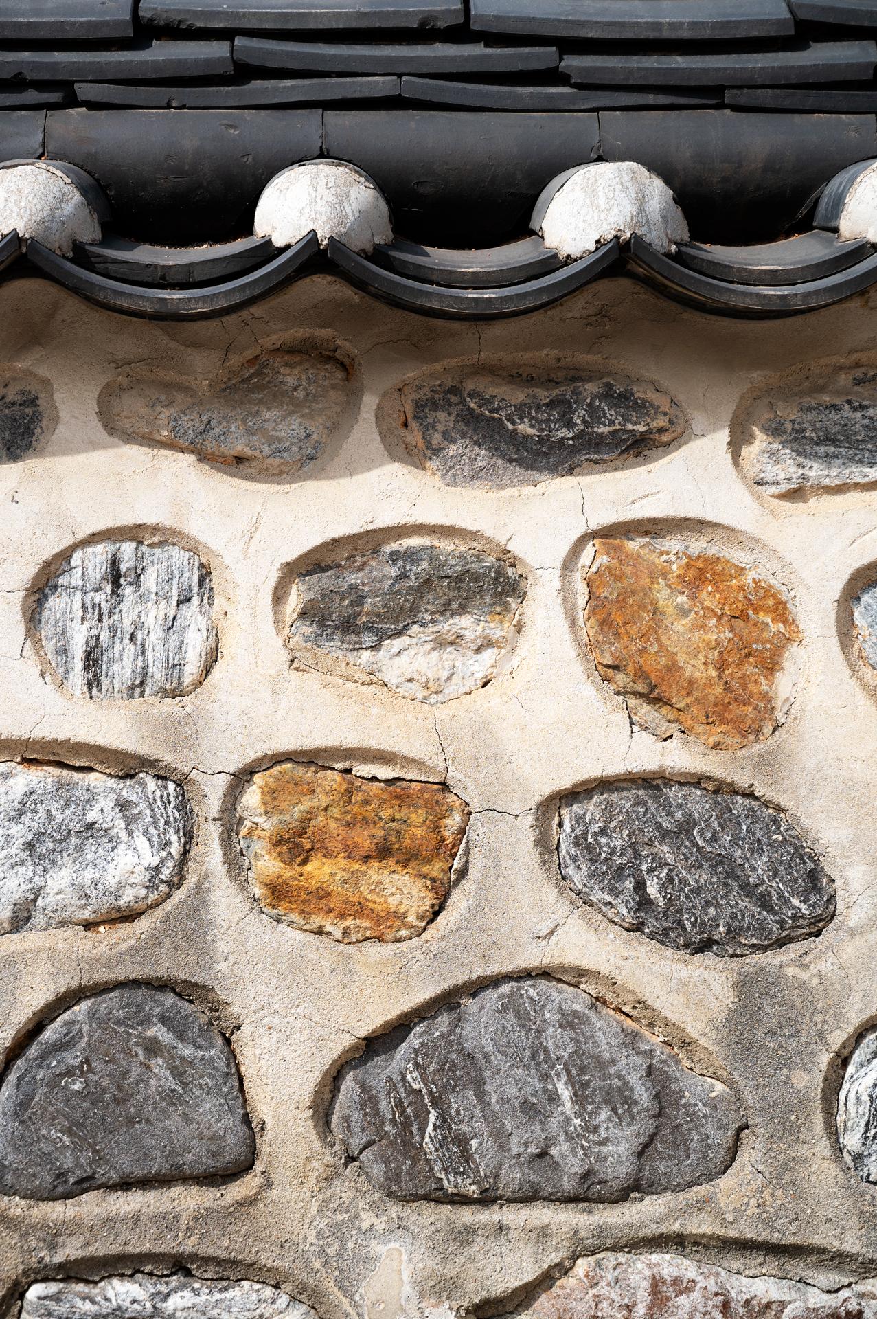 Korean wall close-up